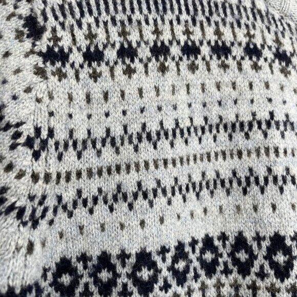 Vintage Charter Club Nordic 100% Lambswool Zip Up Sweater Sz Medium - Picture 3 of 13